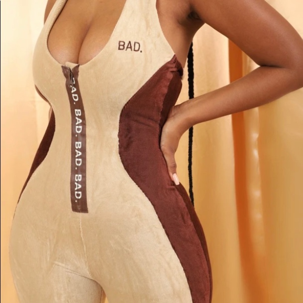 Bad Society Club Sleeveless Contour Jumpsuit